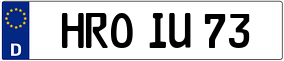 Truck License Plate